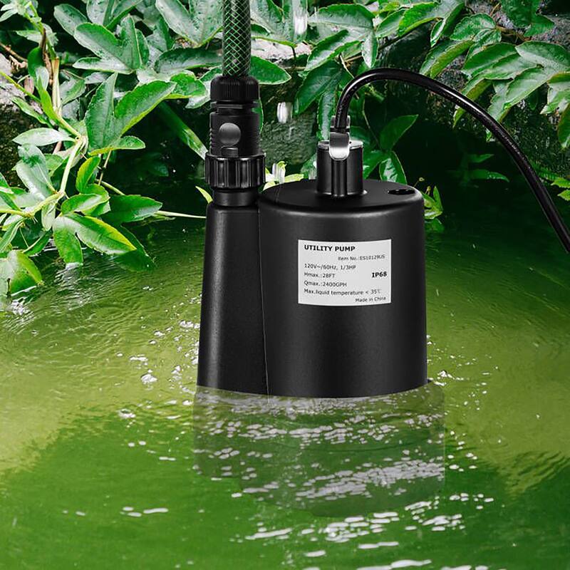 Costway Submersible Utility Pump 1/3HP 2400GPH Portable Electric Water