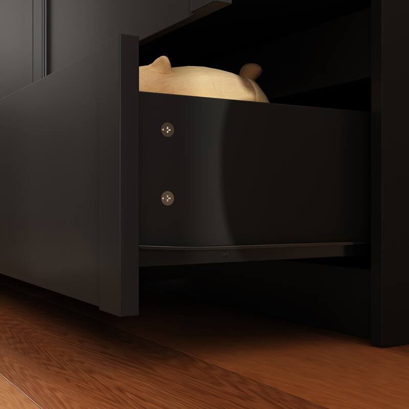 White 9-Drawer Dresser with Modern Design and Safety Features