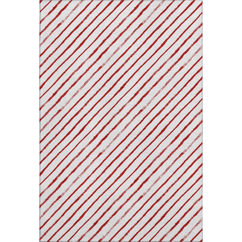 Premium Washable Super Soft Angle Stripe Mayfield Rug
