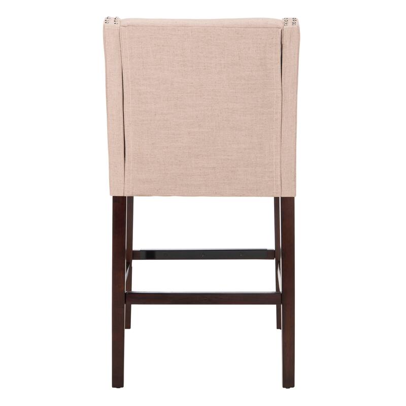 SAFAVIEH Madelijne 29.5 Inch Bar Stool - 23" W x 23" D x 44" H - 23Wx23Dx44H