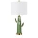 preview thumbnail 1 of 4, Green Cactus 26"H Table Lamp - 13 x 13 x 26.5