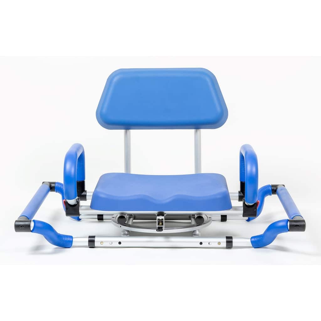iLIVING Swivel Pivoting Tub-Mounted Shower Chair, Adjustable Width
