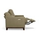 preview thumbnail 11 of 9, Forte 57" Genuine Leather Round Arm Reclining Loveseat