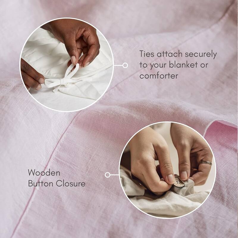 French Linen Duvet Cover for Weighted Blanket