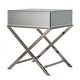 preview thumbnail 11 of 25, Camille X Base Mirrored Accent Campaign Table by iNSPIRE Q Bold