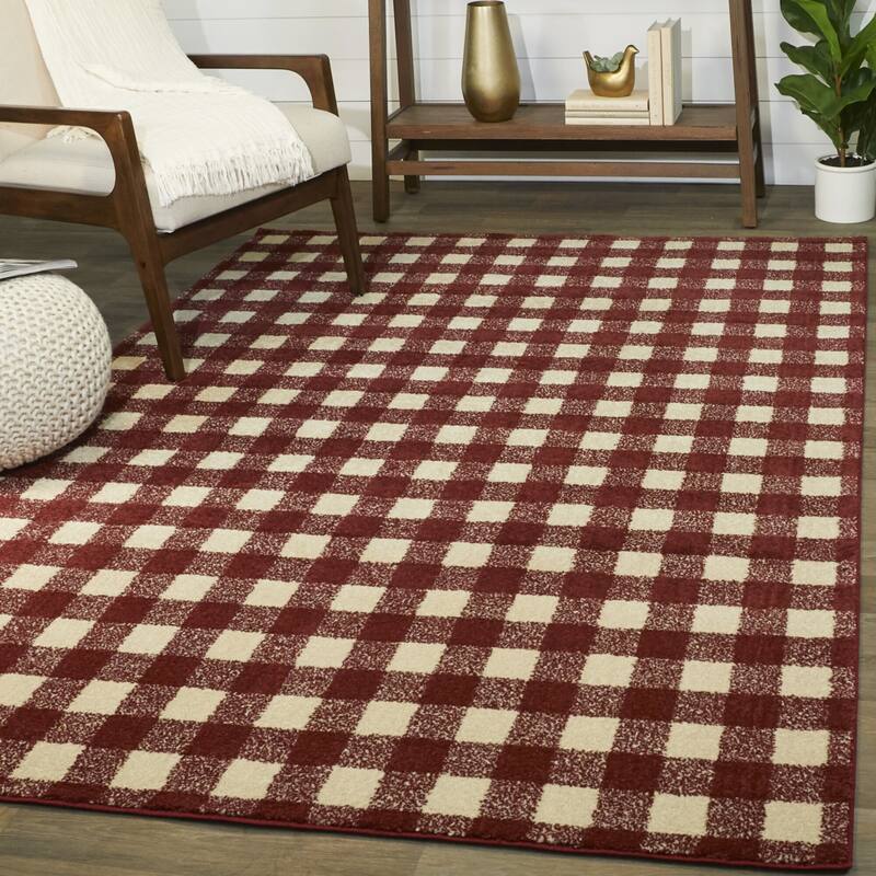 Rogers Gingham Area Rug