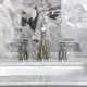 preview thumbnail 28 of 34, Kingston Brass Synchronous Two-Handle 3-Hole Deck Mount Widespread Bathroom Faucet with Brass Pop-Up Drain