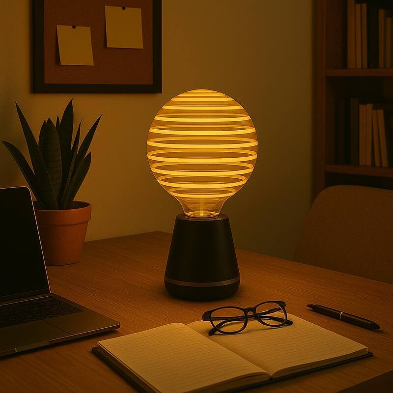 Festive Living LED G125 + COB Bulb Indoor/Outdoor Covered Edison Bulbs, E26 Base - Aurora Saturn