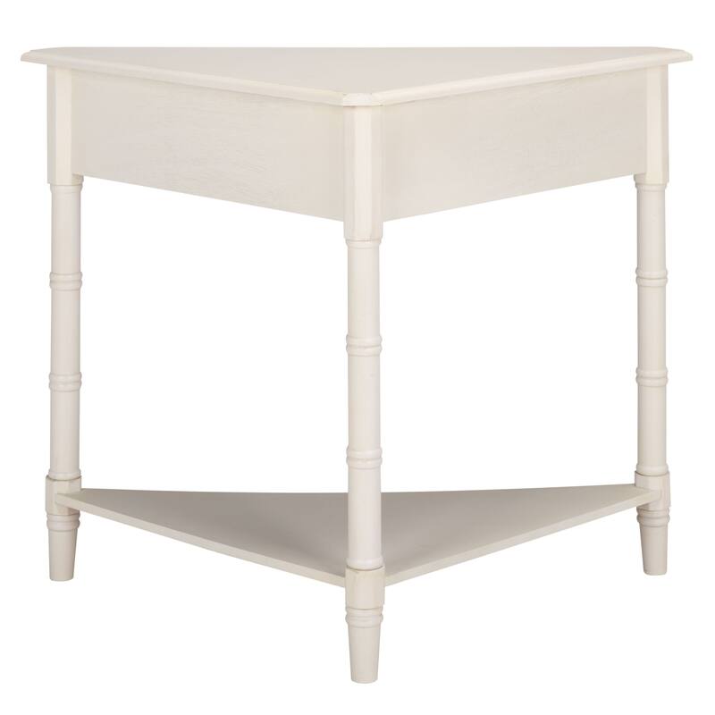 SAFAVIEH Calla Grey Corner Table - 33.9" x 17.3" x 28" - 34"W x 17"D x 28"H