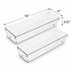 preview thumbnail 5 of 3, Clear Drawer Organizer 2 Pack