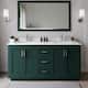 Option Green / White Quartz Top / Brushed Nickel Hardware