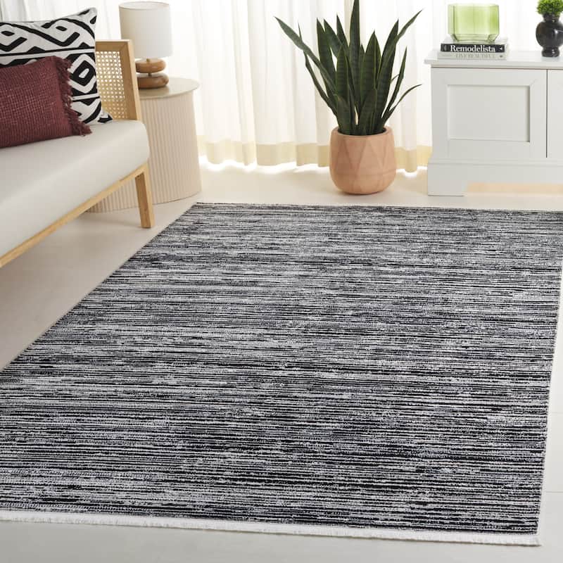 SAFAVIEH Mila Hansina Modern & Contemporary Rug - 4' x 6' - Black/Ivory
