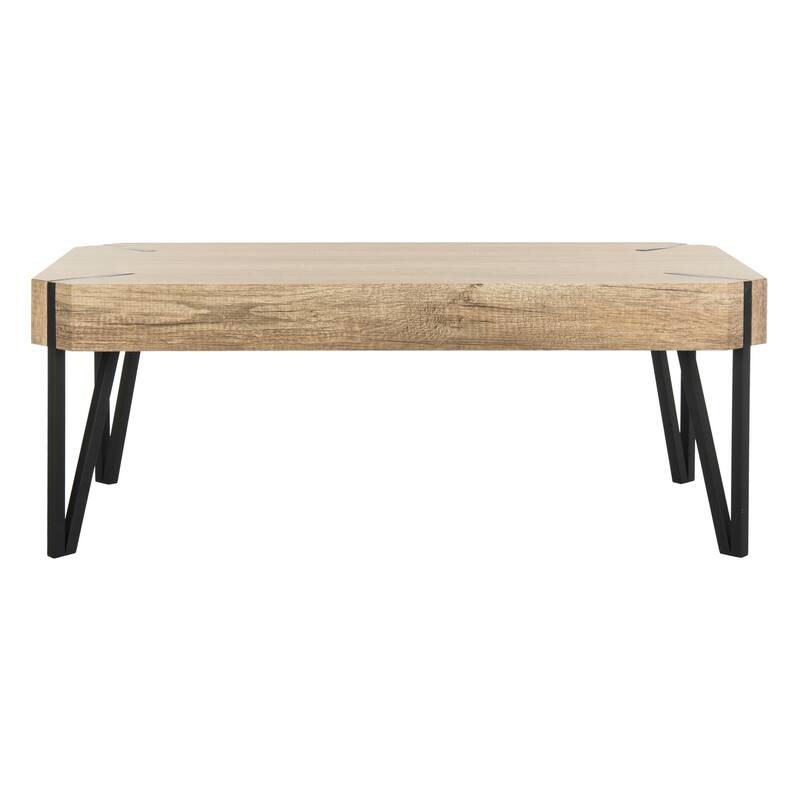 SAFAVIEH Cleva Coffee Table - 43.3" x 23.6" x 15.7" - 43Wx24Dx16H - Multi Brown