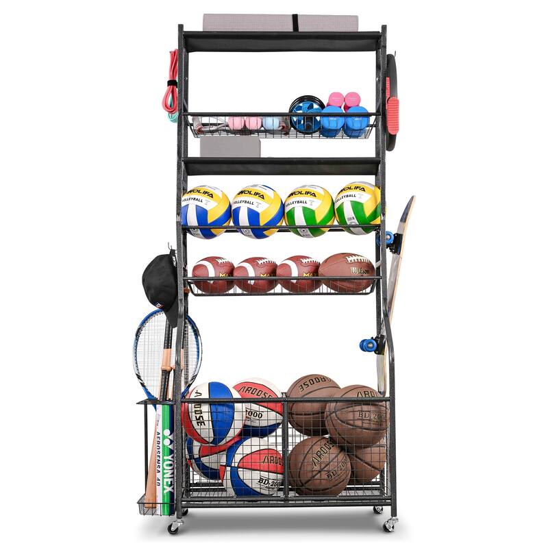 Sport Rack Sports Equipment Garage Organizer Sport Storage - 71.1''