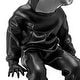 preview thumbnail 7 of 6, Cool Dude with Hoodie White & Chrome Resin Sculpture