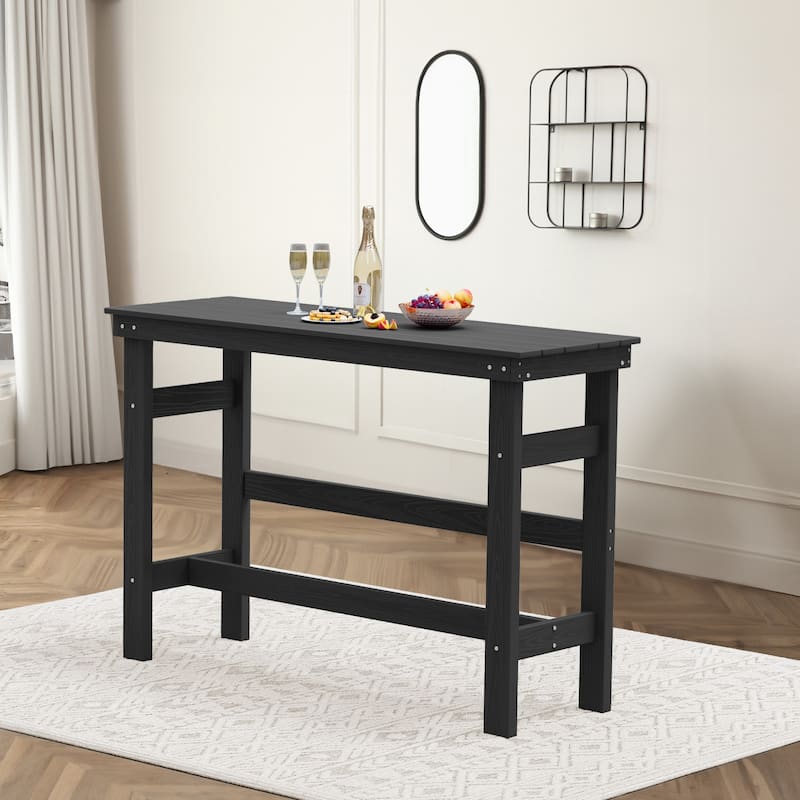 40-inch Outdoor Patio HDPE Pub Bar Table, Balcony Table