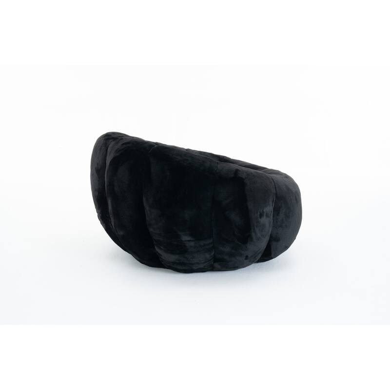 GDFStudio - Faux Fur Floral-Shaped Ultra-Soft Bean Bag Chair
