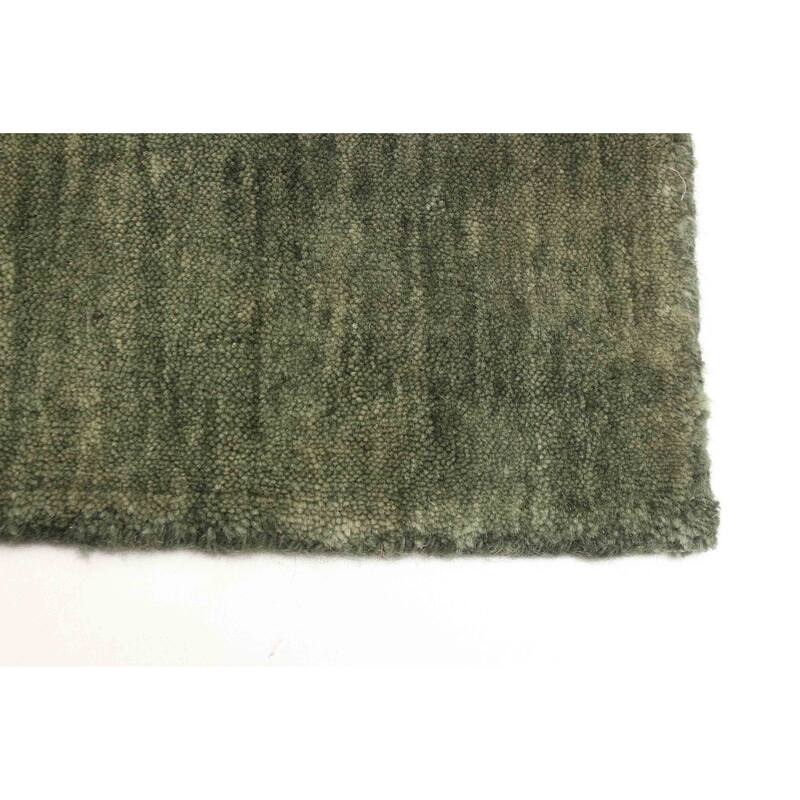 ECARPETGALLERY Hand Loomed Kashkuli Gabbeh Green Wool Rug - 5'3 x 7'7