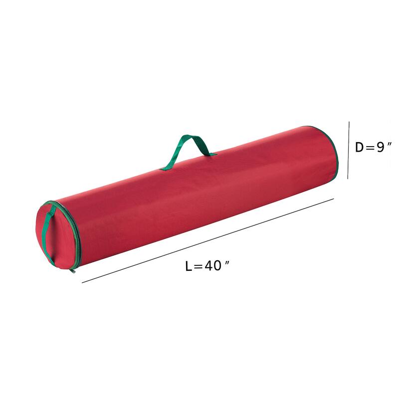 Tiny Tim Totes Premium 2-Pack 40.5" Wrapping Paper Storage Bag Canvas