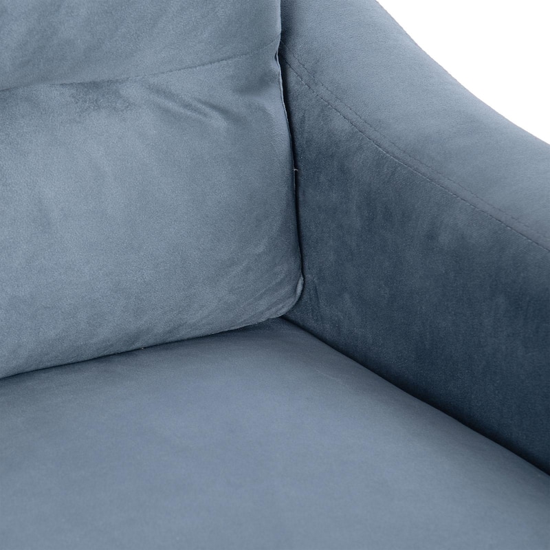 Velvet Sectional Sofa, Plush Comfort for Living Room Small Spaces