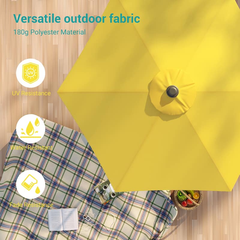 Bonosuki 7.5-foot Waterproof Sunshade Canopy Patio Umbrella