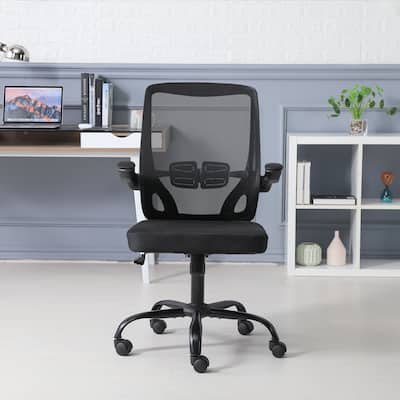 GIVENUSMYF Modern Simple Office Chair, Computer Chair Home, Ergonomic Bow Seat Staff Mesh Chair Conference Chair