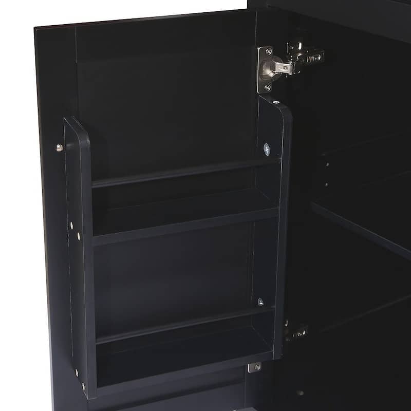 Kitchen Island Cart with Wheels Drop-Leaf, Storage Racks