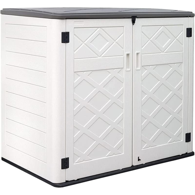 Outdoor Resin Deck Box Storage Shed for Garden,Patios,Backyards,Tools