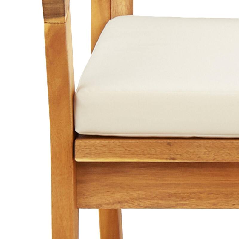 vidaXL Garden Bench with Cushions 115x70x72 cm Solid Wood Acacia - 27.6 x 45.3 x 28.3