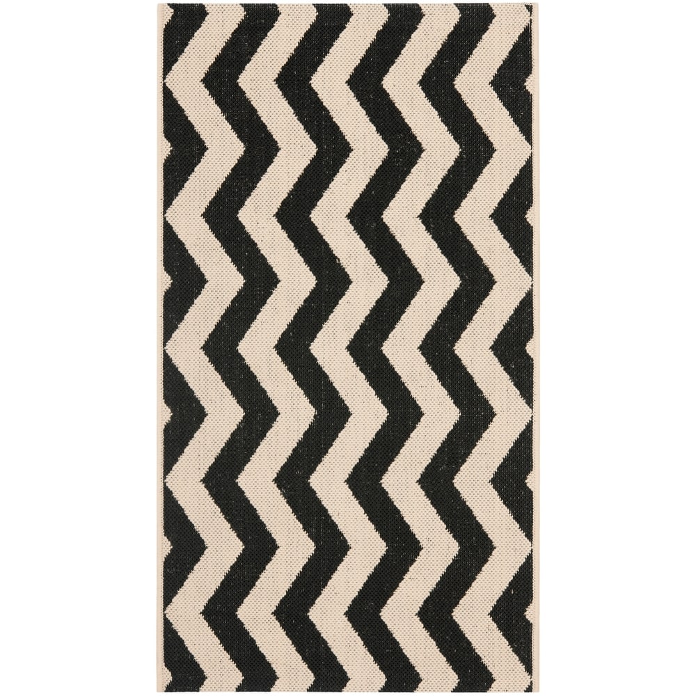 SAFAVIEH Courtyard Merlene Chevron Indoor/ Outdoor Waterproof Patio Backyard Rug