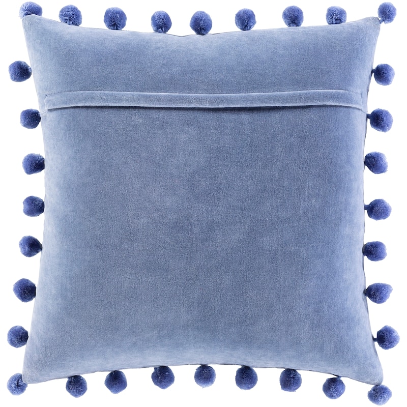 Sophus Cotton Velvet Pom Pom Throw Pillow