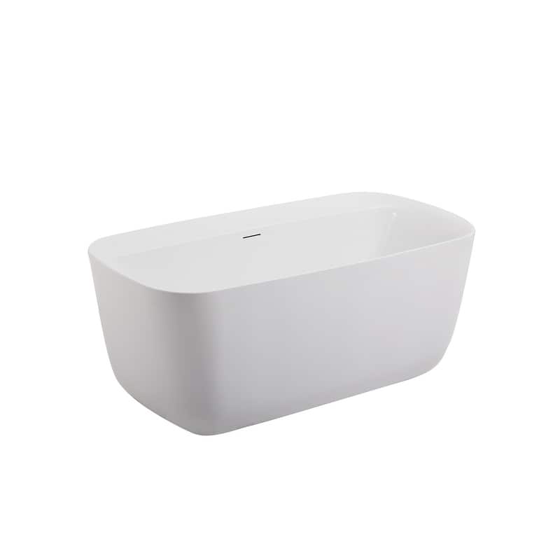 Chad Soaking Bathtub in Glossy White