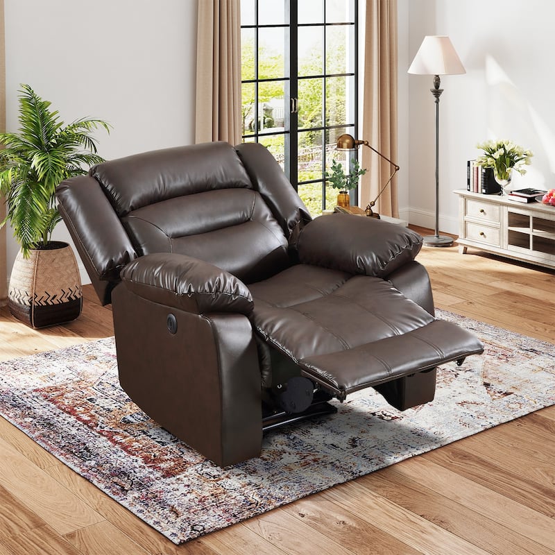 Chenille Power Standard Recliner Chair