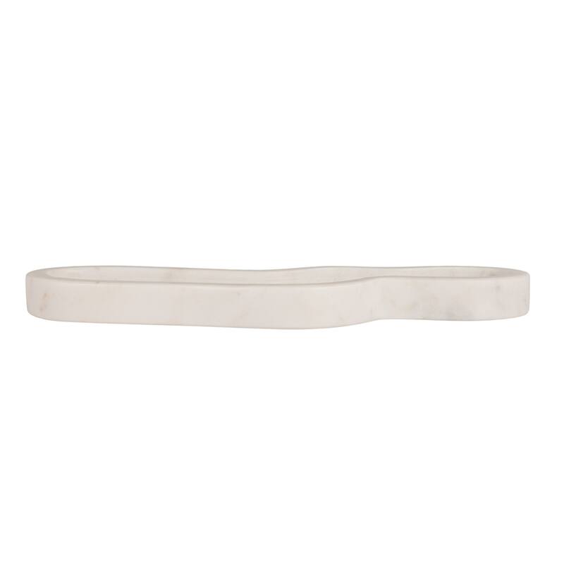 Marble Cracker Dish - 12" L x 3.75" W