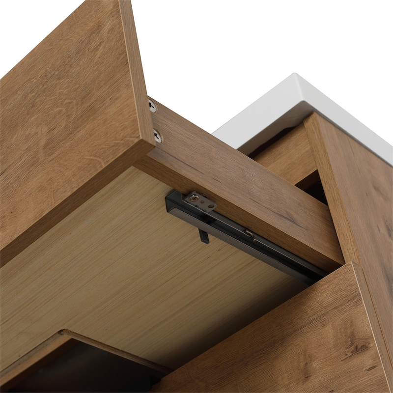Bathroom Vanity With Sink In 30/36 Inch, Floating Bathroom Vanity With Soft Close Drawers and adjustable shelves