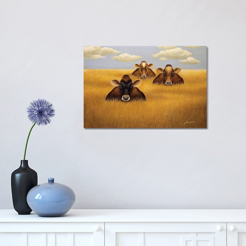 iCanvas "Prairie Trio" by Lowell Herrero Canvas Print - 12x18x1.5