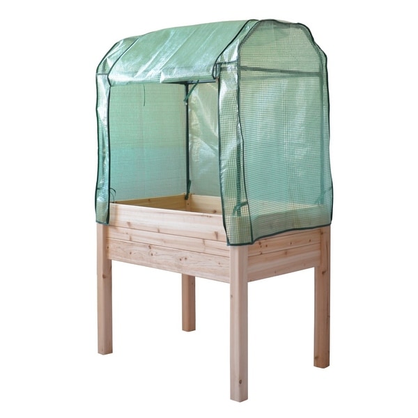 Garden Table with Heavy Duty PE Enclosure Medium Bed Bath