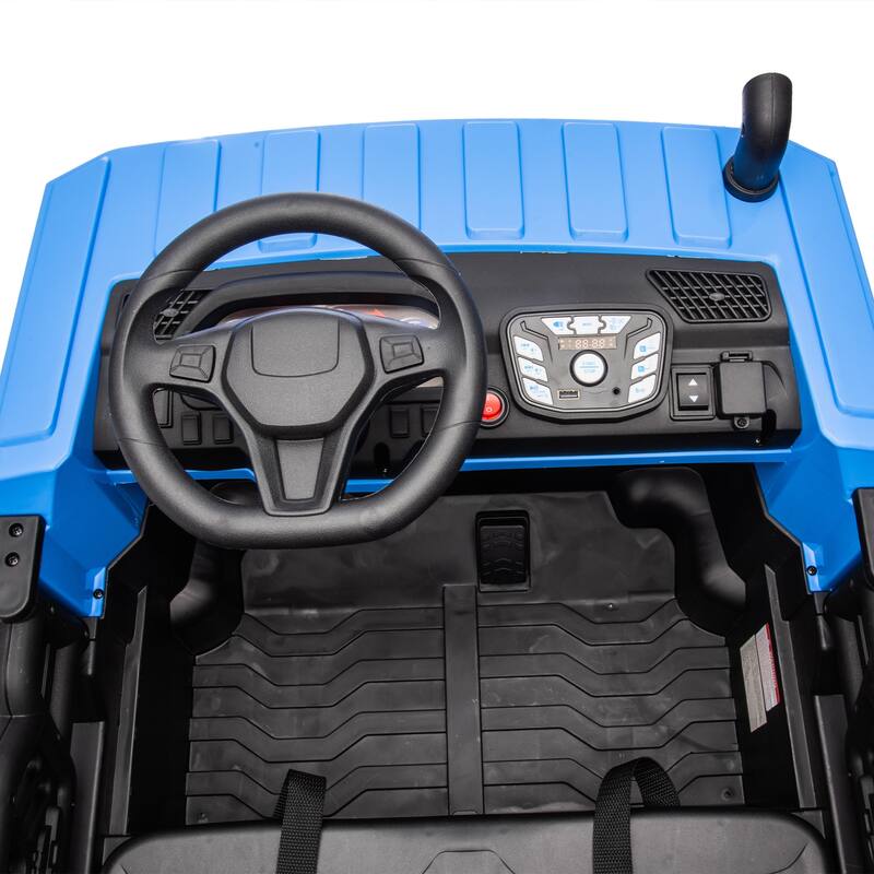 24V Two-Seater Kids Ride On Electric Car with Remote Control Electric Dump and Multimedia Functions