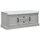 preview thumbnail 21 of 48, Storage Bench with 2 Drawers and 2 Cabinets, Shoe Bench with Removable Cushion for Living Room