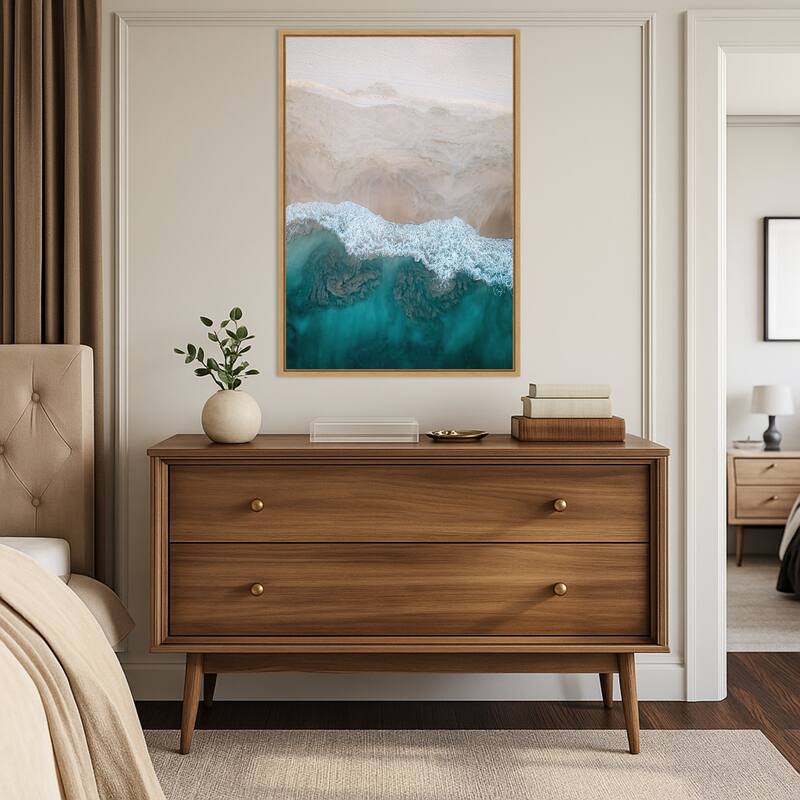 Aerial 20 by Rachel Lee 3 Birdies Studio (23 x 33 in.), Framed Canvas Wall Art Print