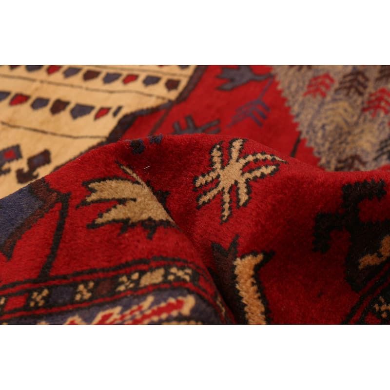 Teimani Red Rug 4'3" x 6'1" - 4'3 x 6'1