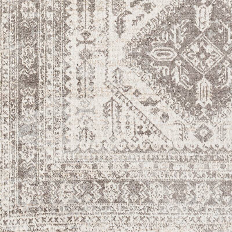 Livabliss Ambridge Machine Washable Traditional Diamond Area Rug