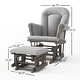 preview thumbnail 22 of 36, Forever Eclectic Cozy Glider Rocker and Ottoman