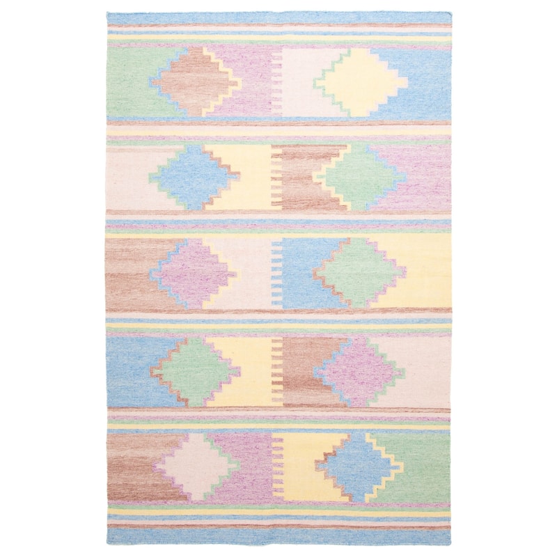 ECARPETGALLERY Flat-Weave Ankara FW Purple Wool Kilim - 5'2 x 8'0