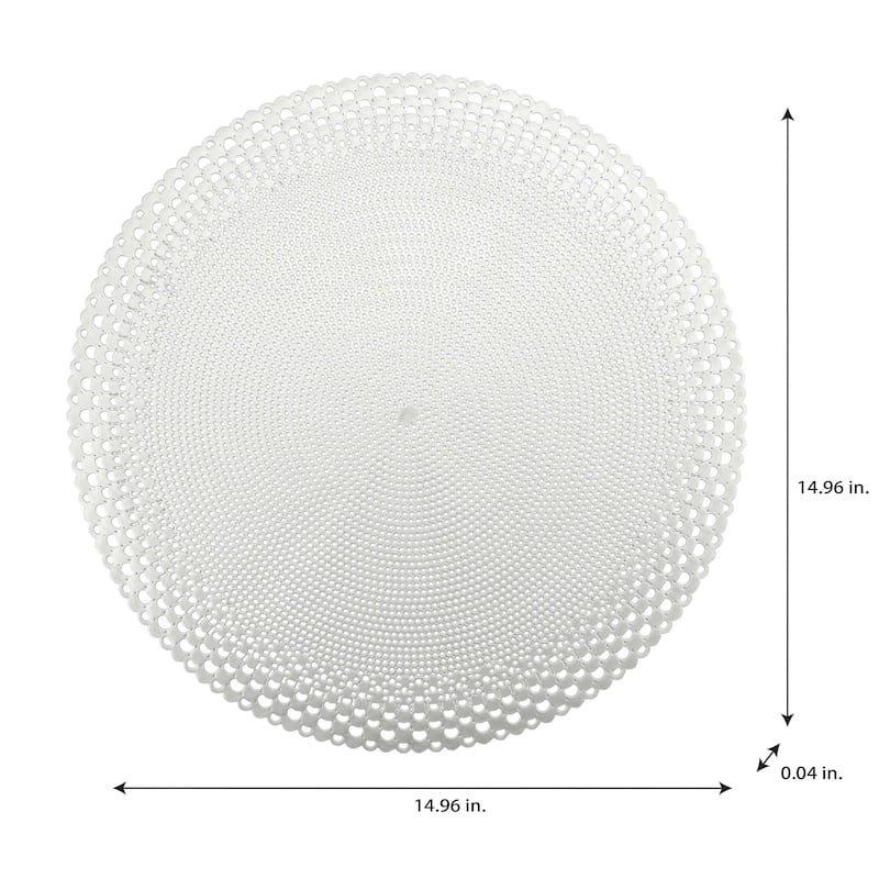 Home Details 4 Pack Round Saturn Laser Cut Placemat