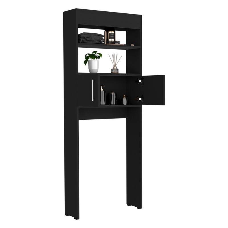 Over The Toilet Cabinet With Double Door And Two Shelves