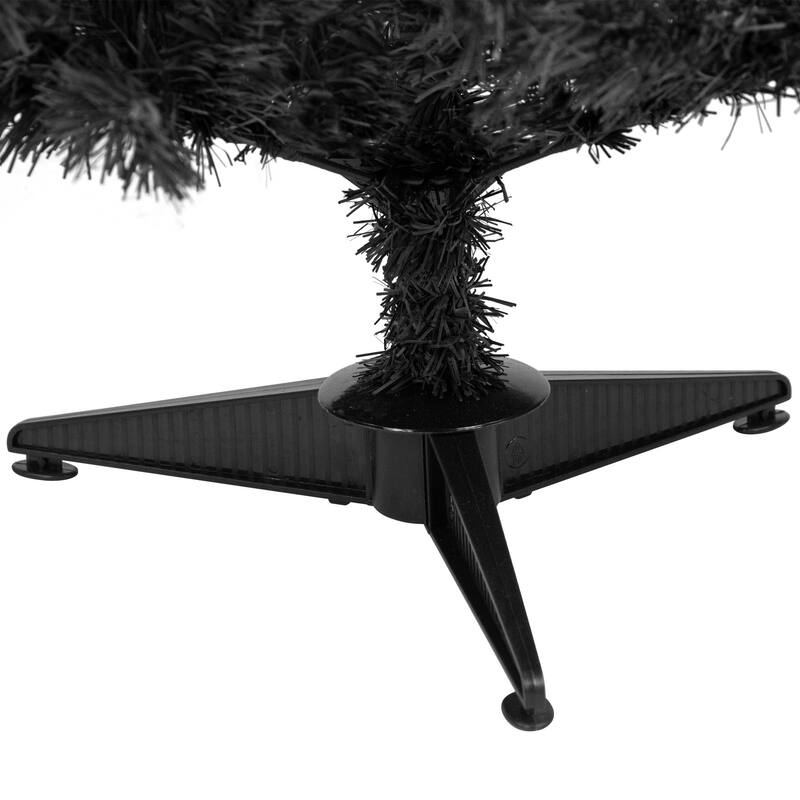 Full Colorado Spruce Artificial Halloween Tree - 6' - Black - Unlit - 6 Foot