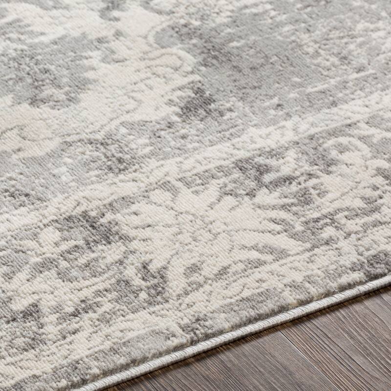 Livabliss Clairee Distressed Medallion Area Rug