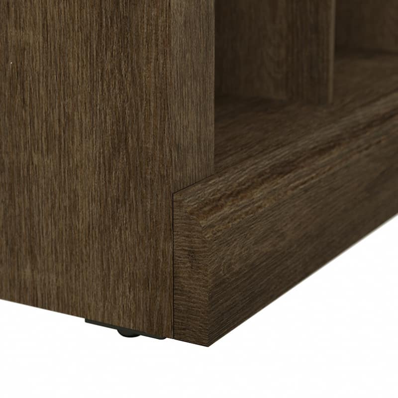 Woodland 40W Shoe Storage Bench with Shelves by Bush Furniture