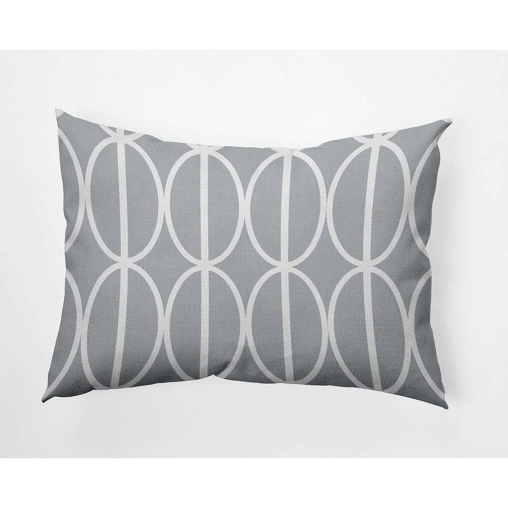 Ovals Go 'Round Indoor/Outdoor Throw Pillow
